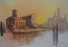 Blick auf Siena